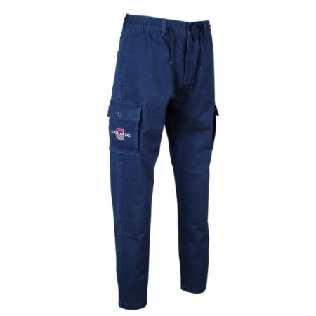 pantalon colmic mi-daison bleu coton pêche expert